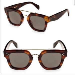 Celine sunglasses: Celine CL 40024U 53N Dark Havana / Green Sunglasses